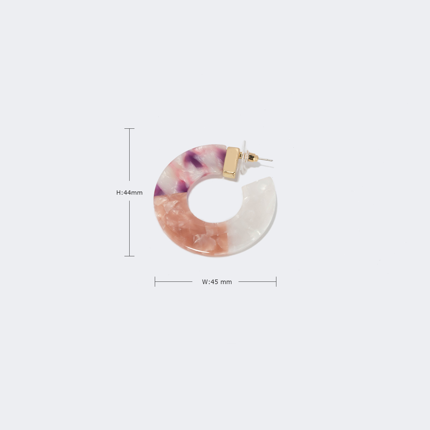 Stylish Multicolor Acetate Earrings3