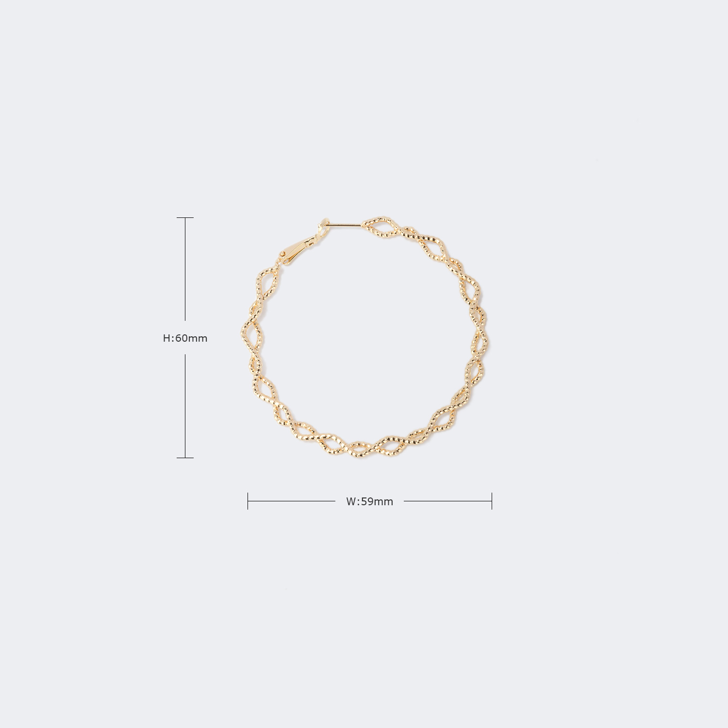 Stylish Round Gold Earrings3