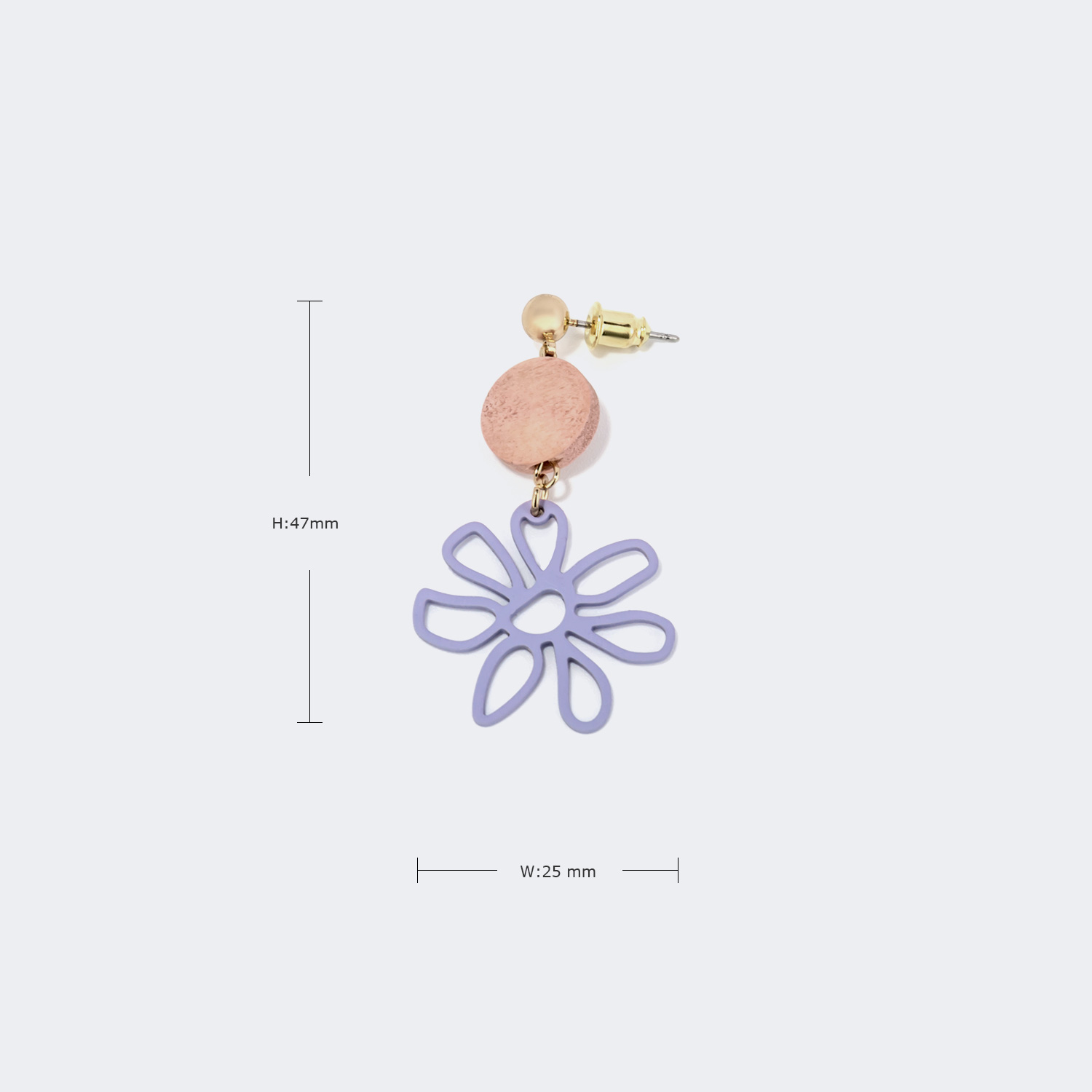 Stylish Purple Daisy Earrings3