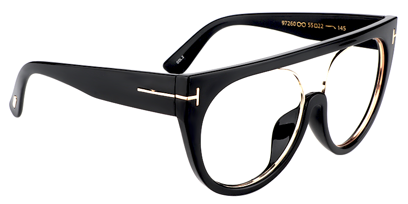 Dante Aviator Black Glasses1