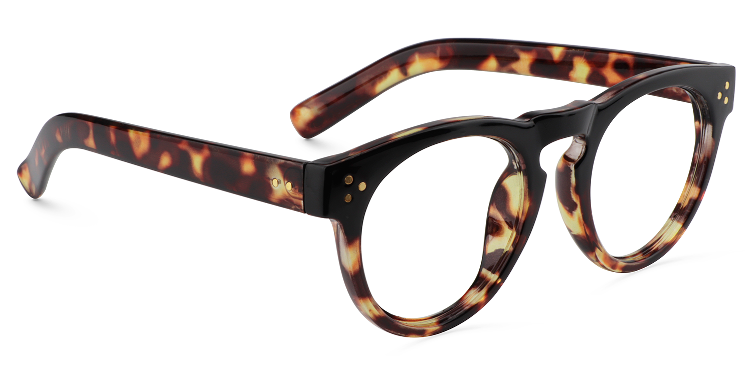 Malloy Round Tortoise Glasses2