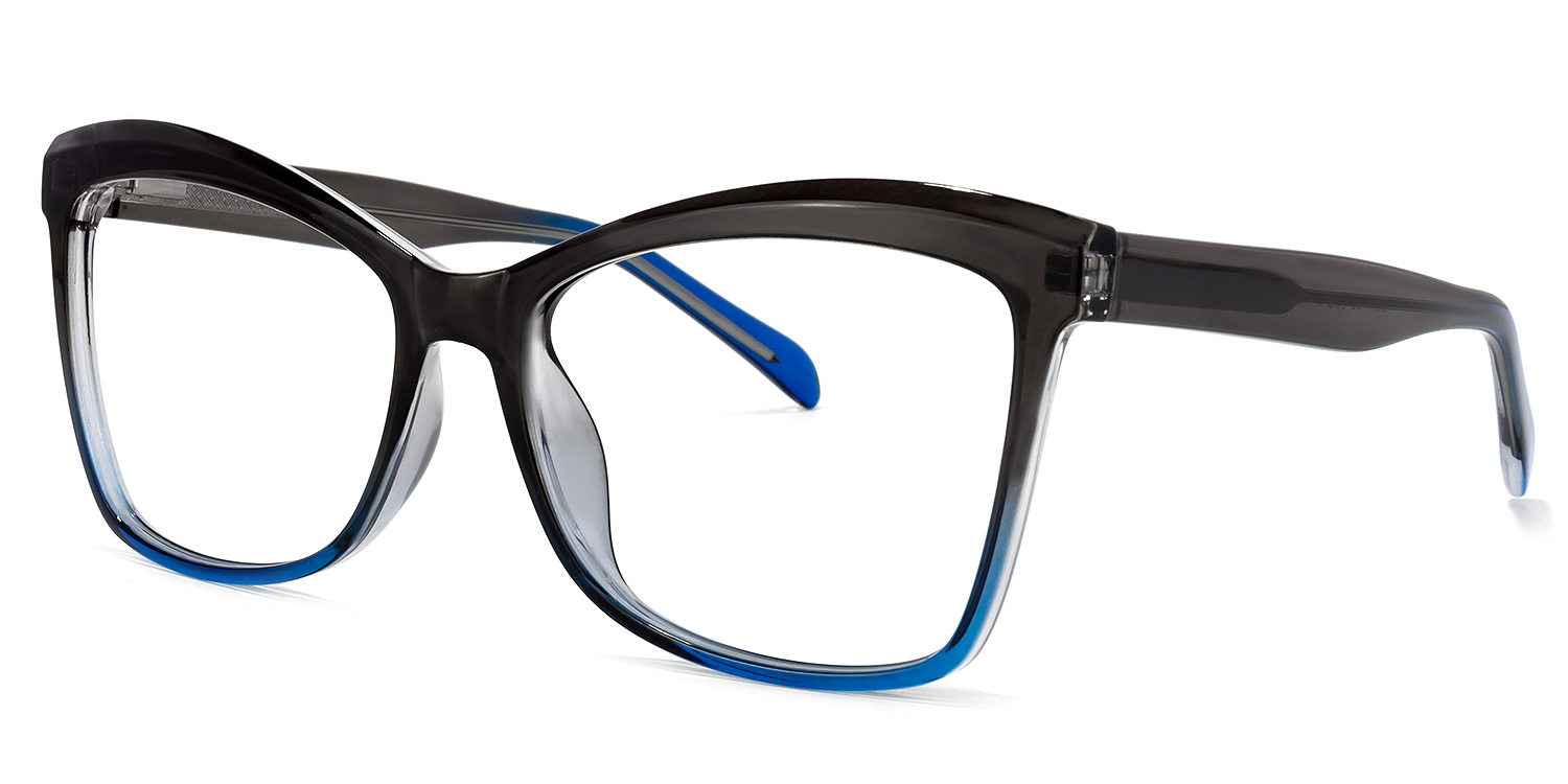 ZEELOOL Peter Cateye Dark-Gray Glasses