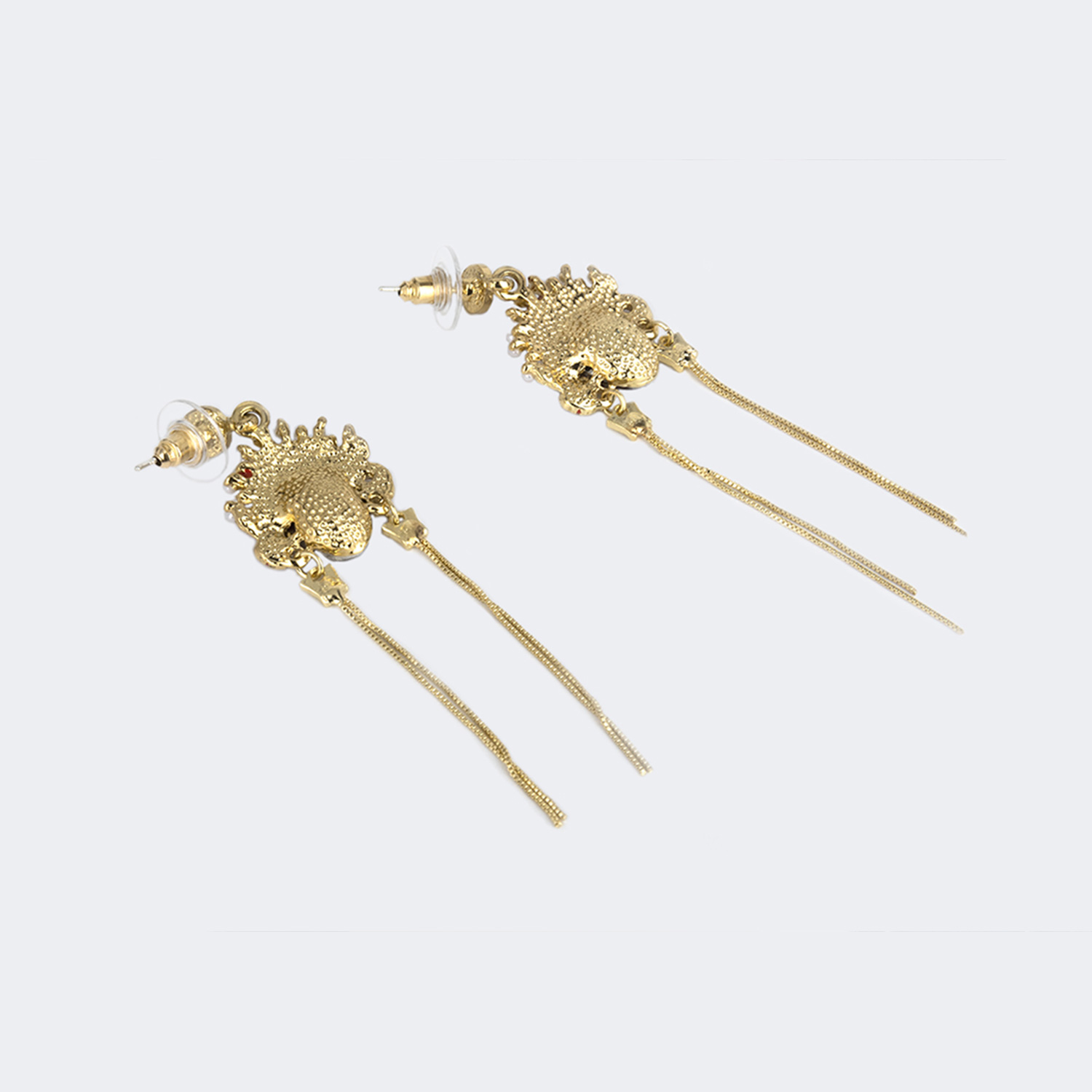 Characteristic Perking Opera Shape Earrings2