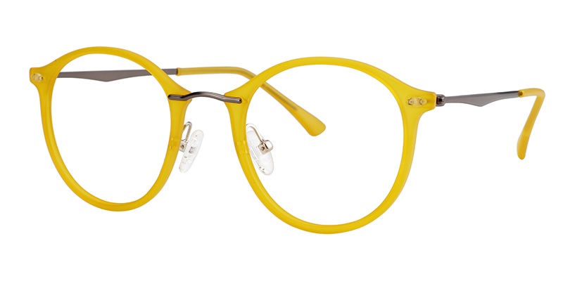 Ivy Round Yellow Glasses2