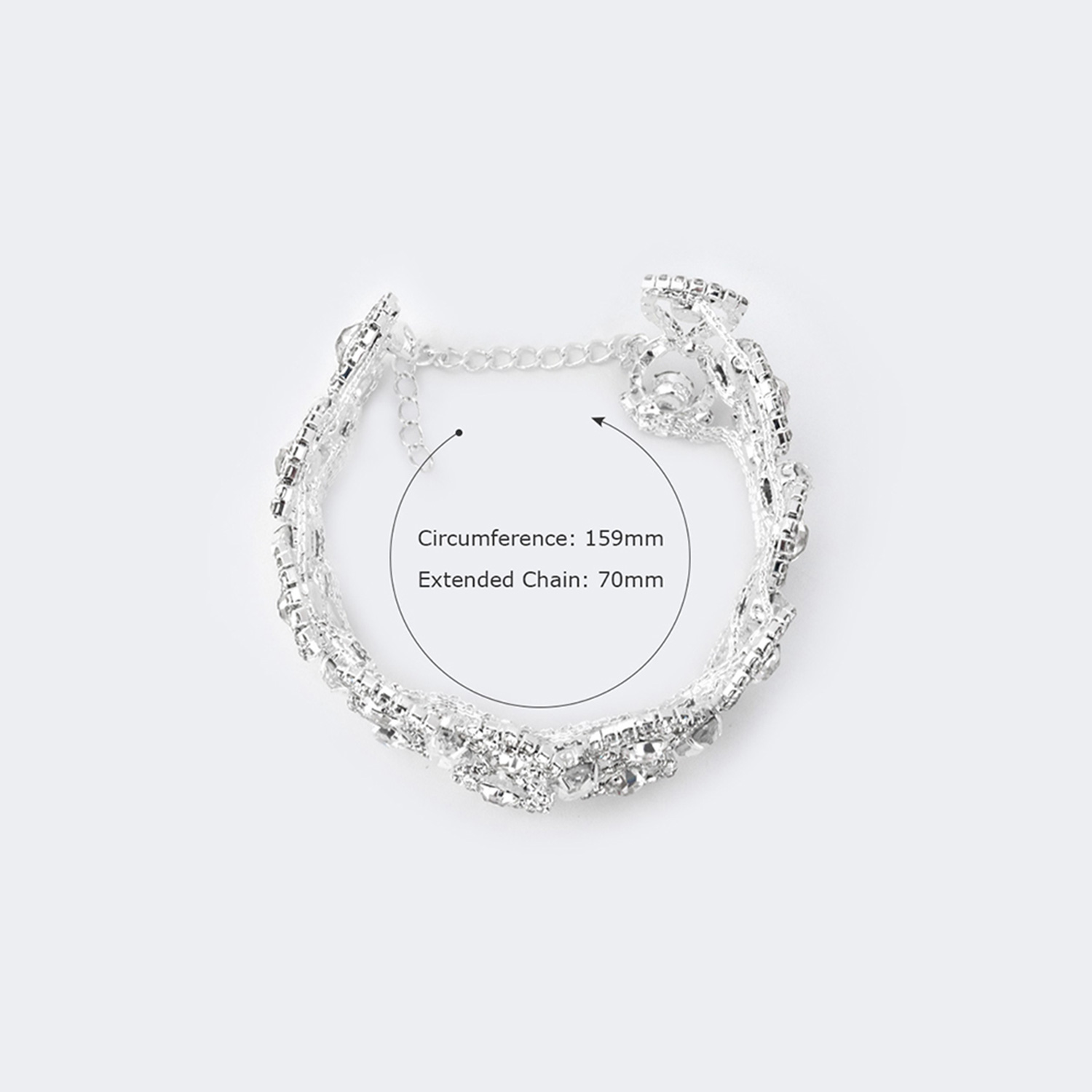 Glaring Occidental Style Silver Bracelet3