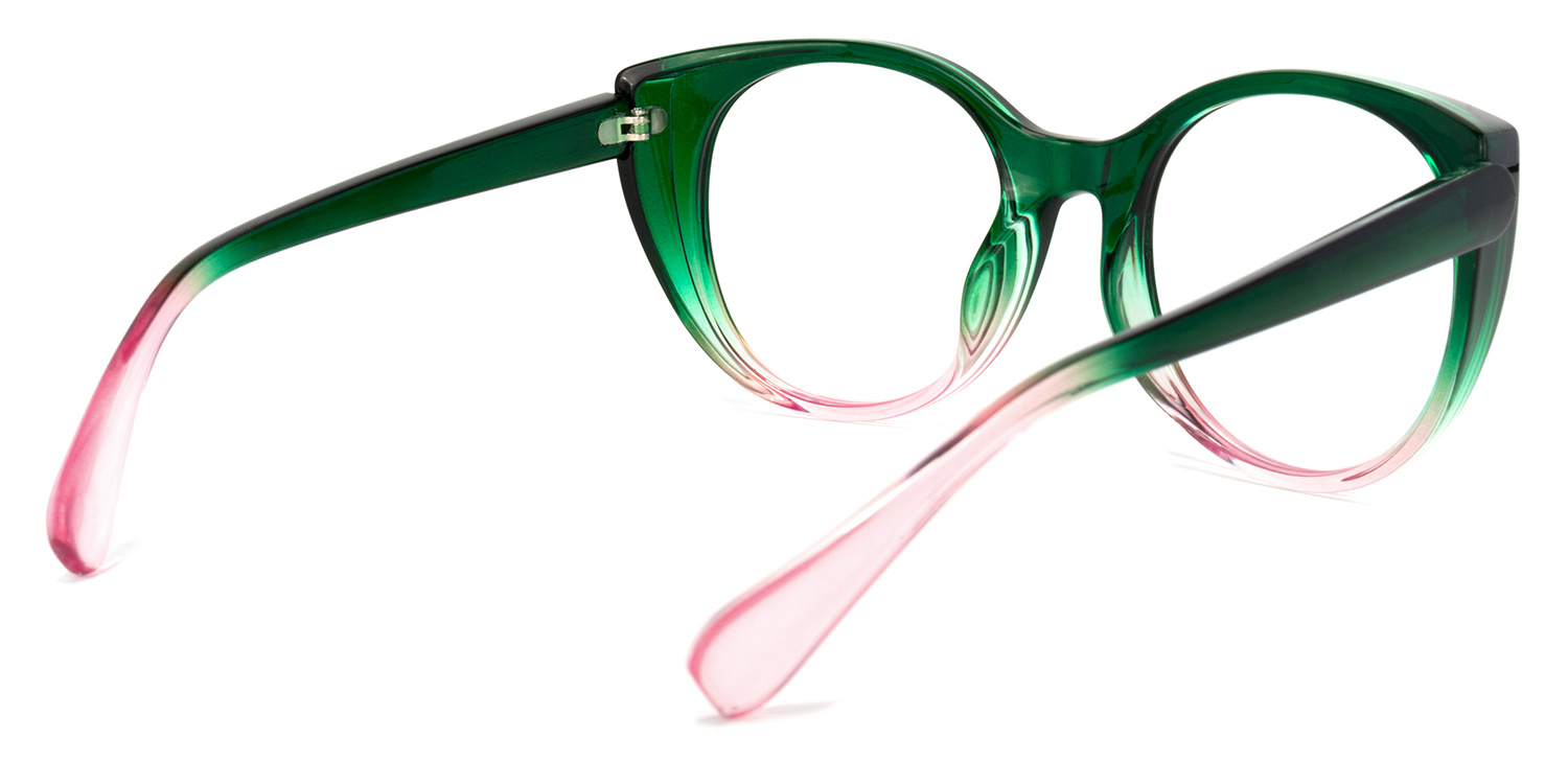Migdalia Cateye Dark-Green Glasses4