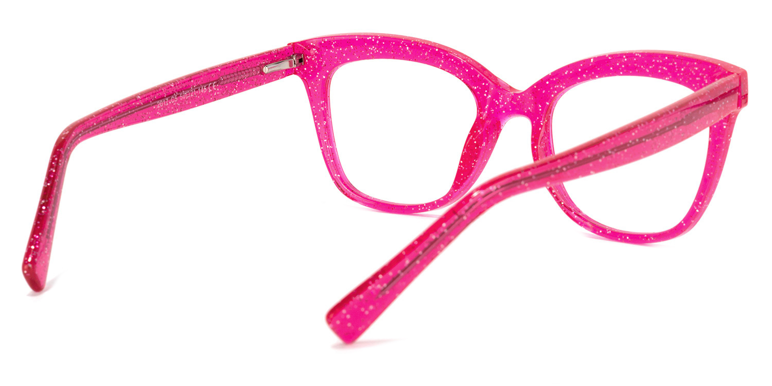 Santiago Cateye Bright-Pink Glasses4