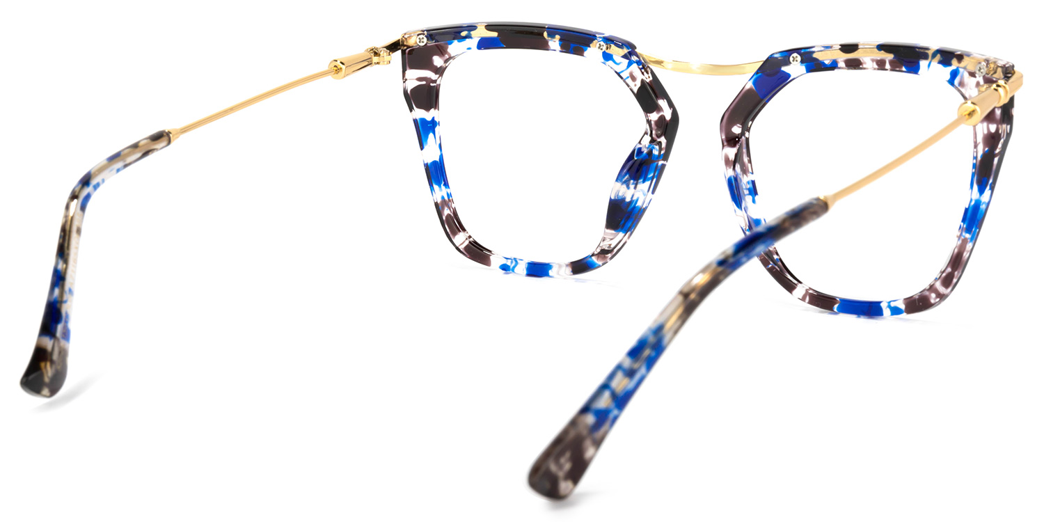 Yadiel Geometric Blue-Floral Glasses4