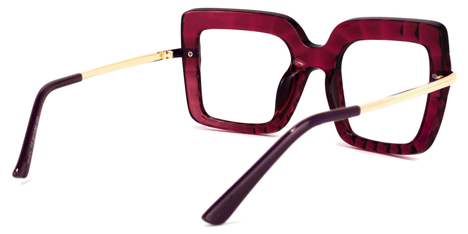Amecia Square Red Glasses3