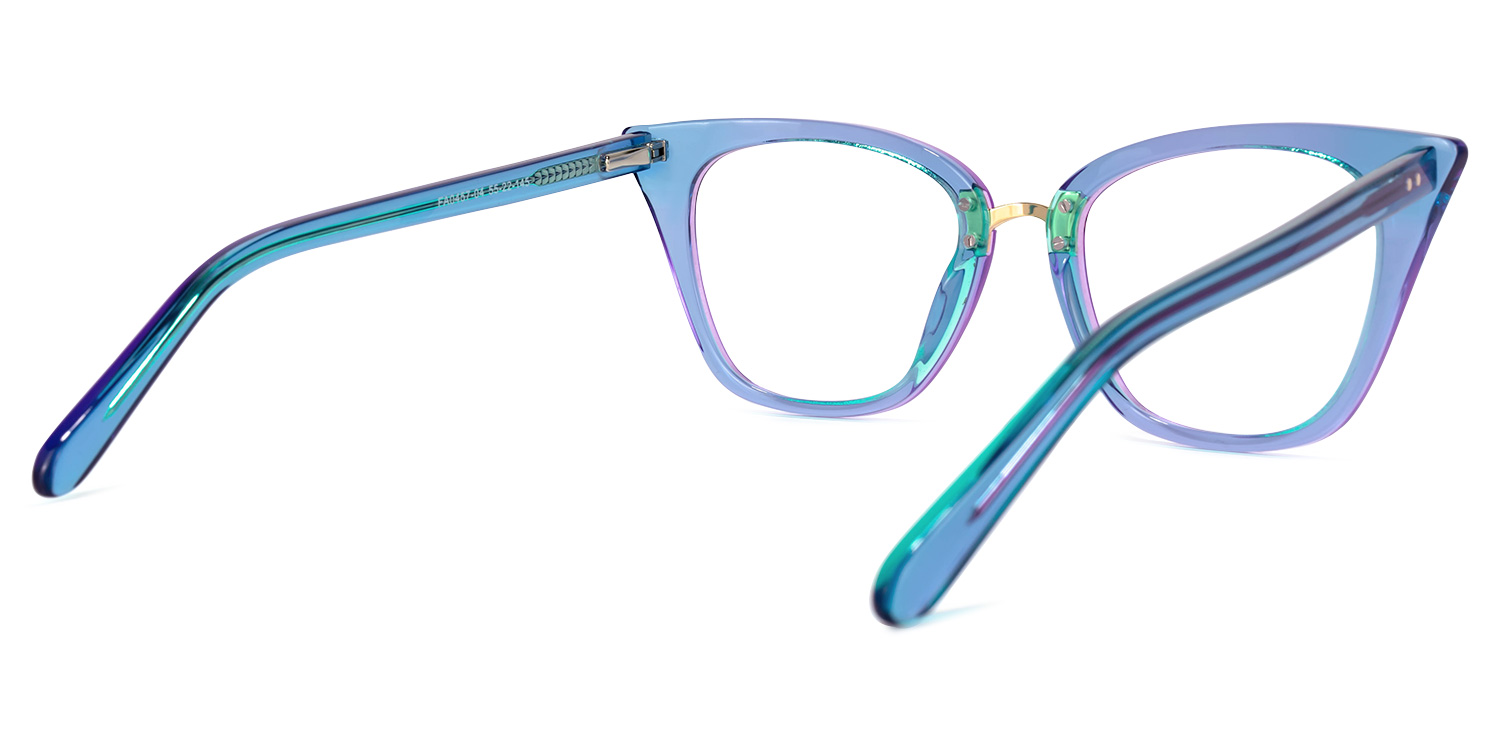 Martha Cat Eye Light-Blue Glasses4