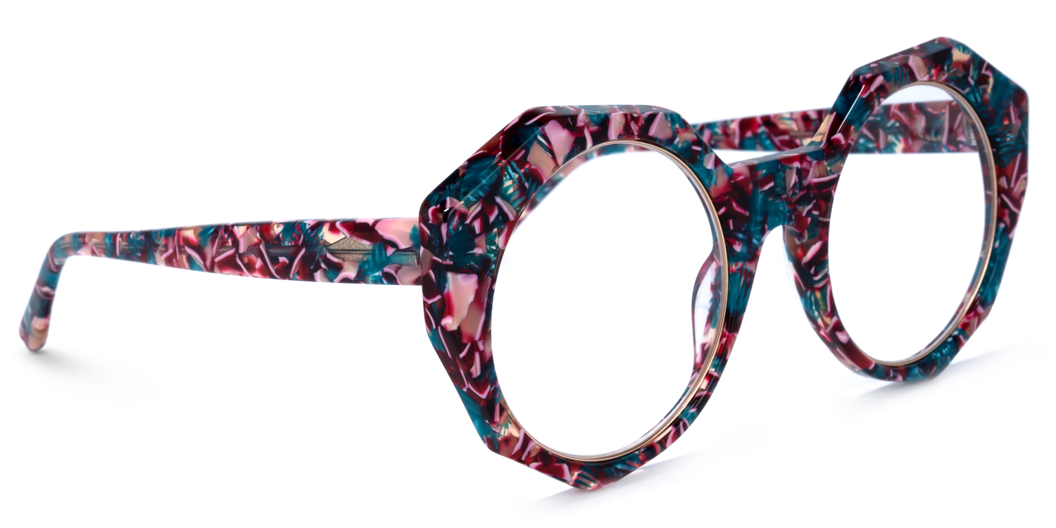 Bogar Geometric Floral Glasses2