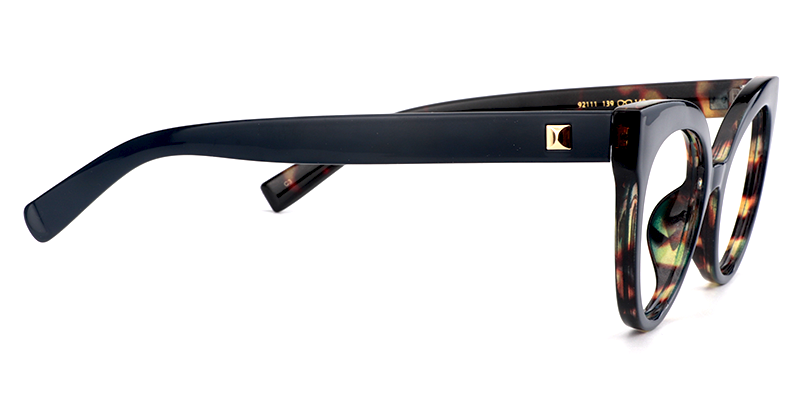 Cateye Dark Blue Glasses4