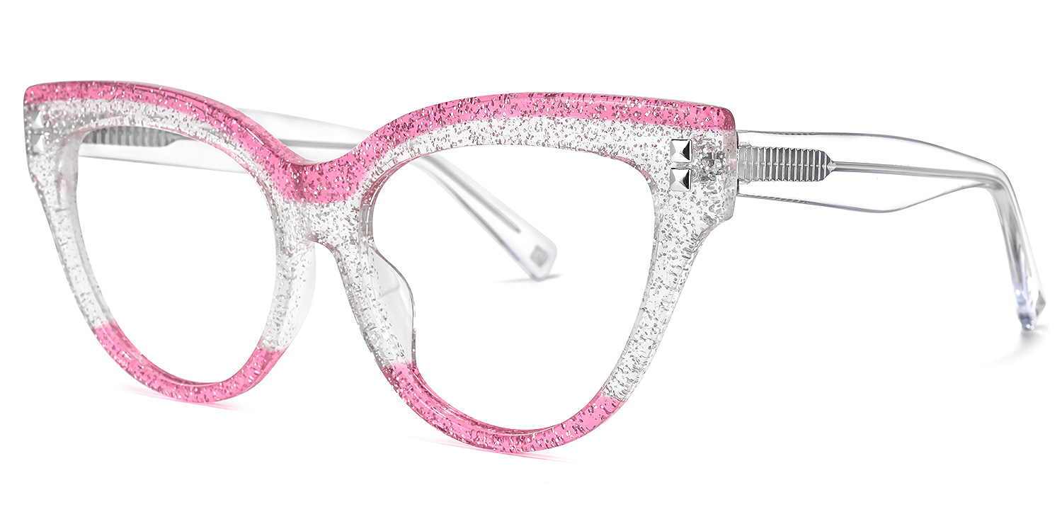 ZEELOOL Cascata Cateye Crystal Glasses