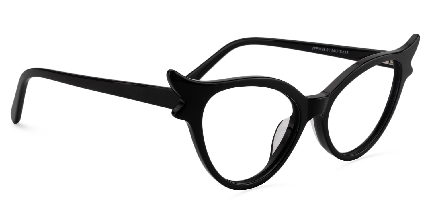 Judy Cat Eye Black Glasses3