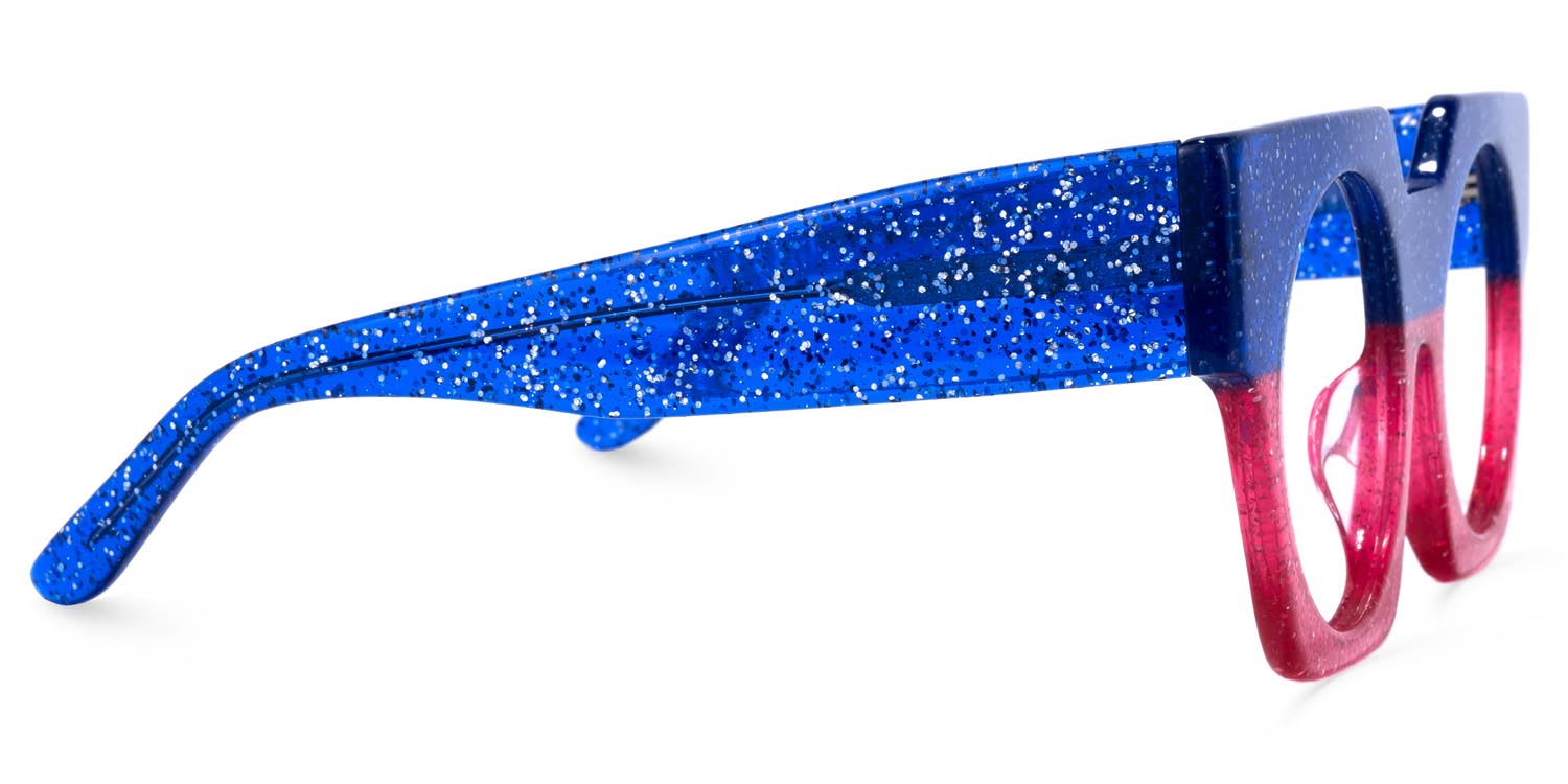 Lambert Geometric Blue Glasses2