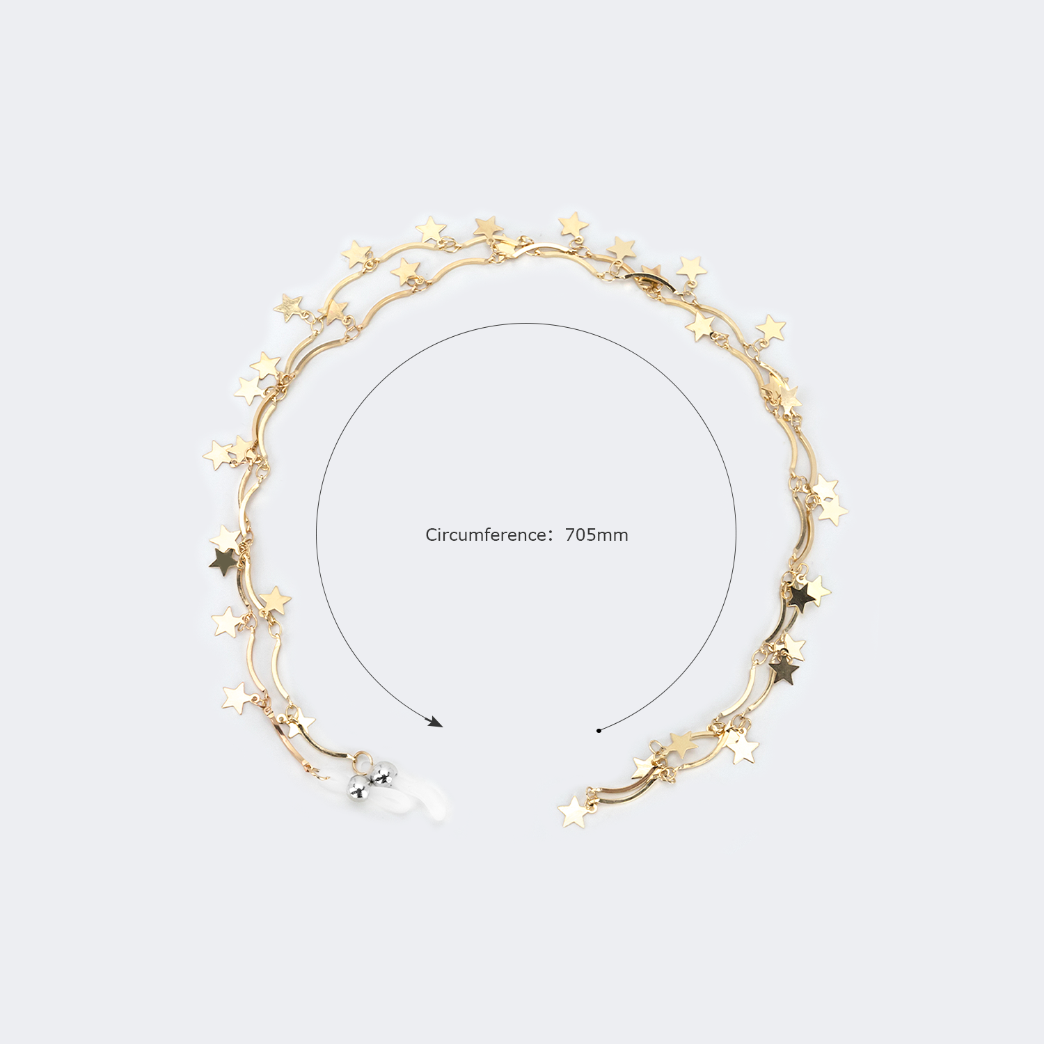 Stylish Shinny Gold Star Chain3