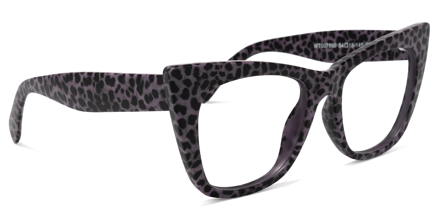 Fuller Cateye Purple-Leopard Glasses2