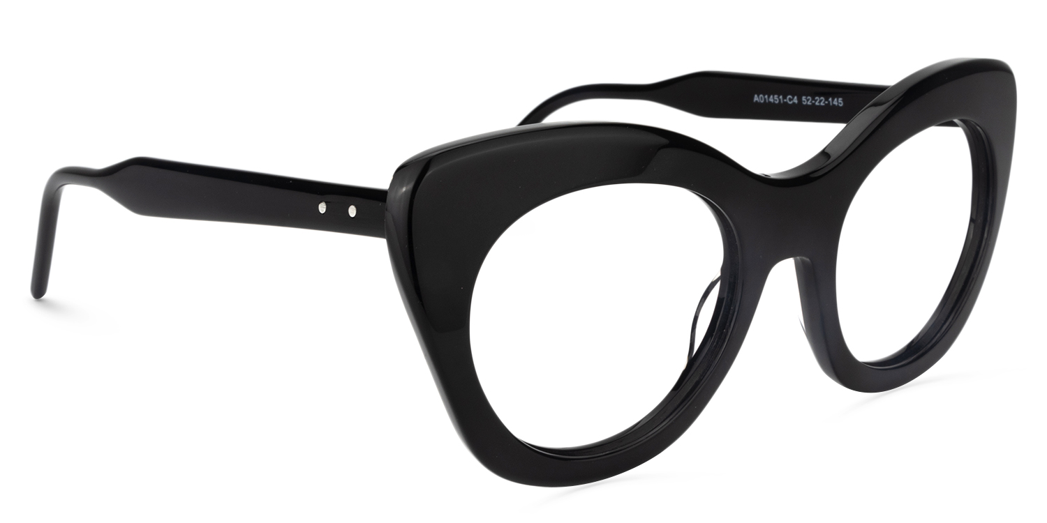 Maria Cat-eye Black Glasses3