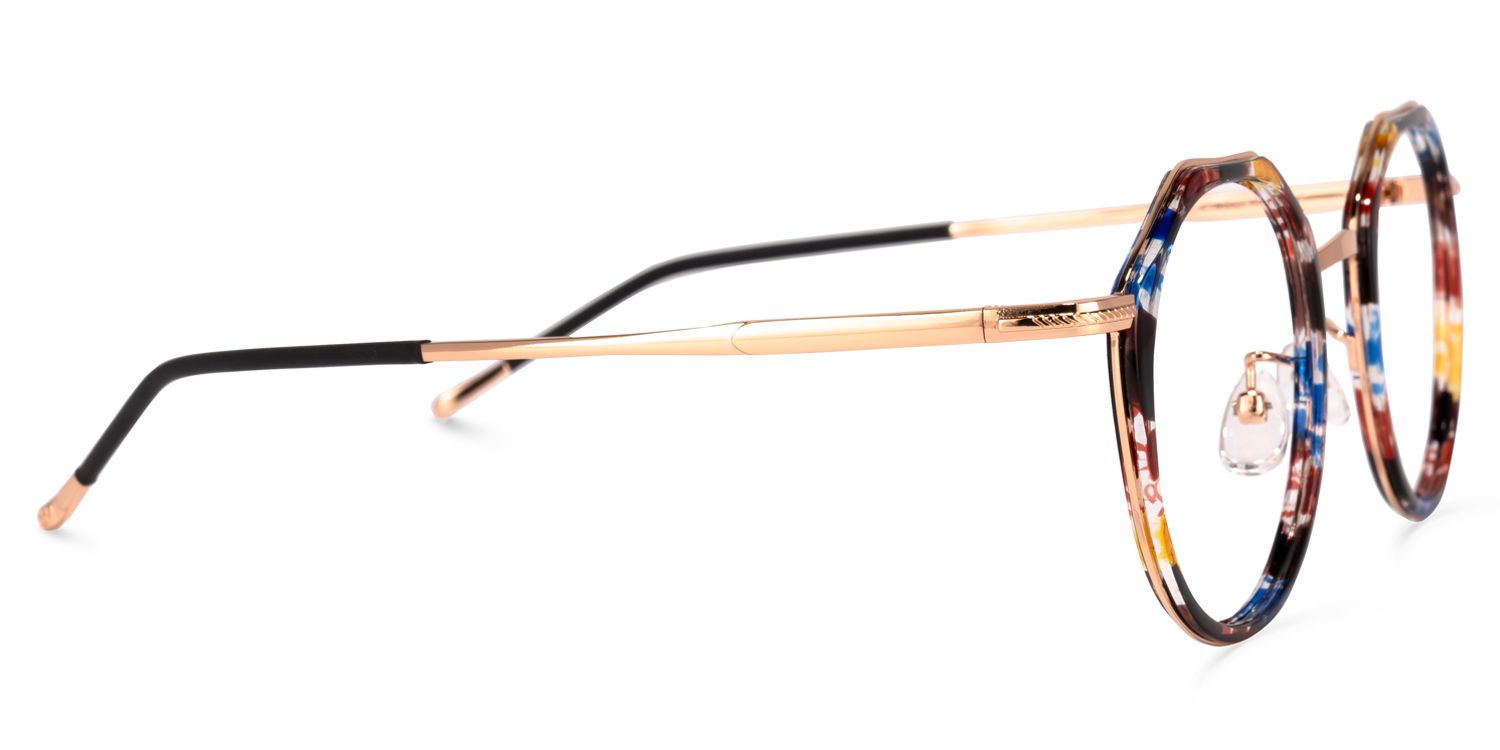 Gentry Geometric Floral Glasses2