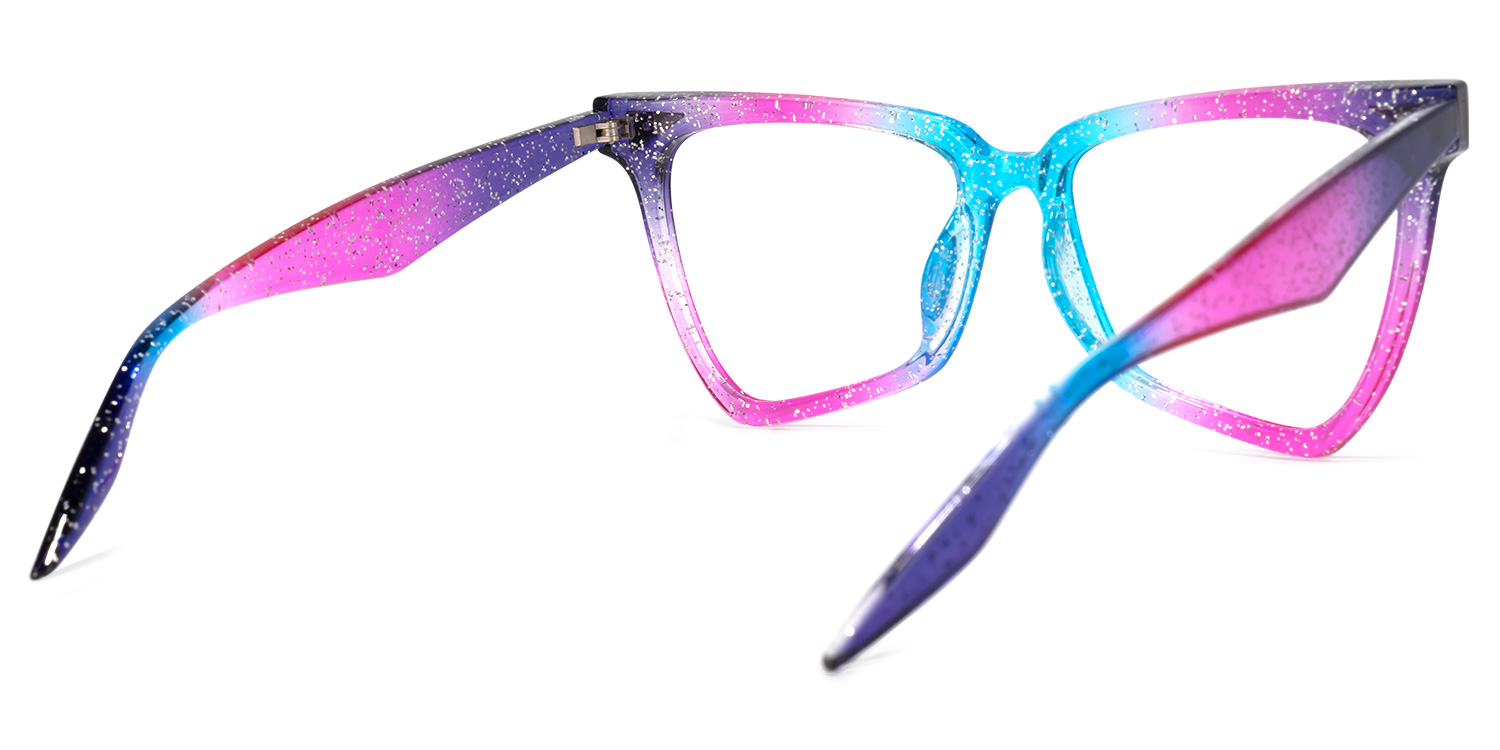 Geometrical Rainbow Eyeglasses | Zeelool Glasses3