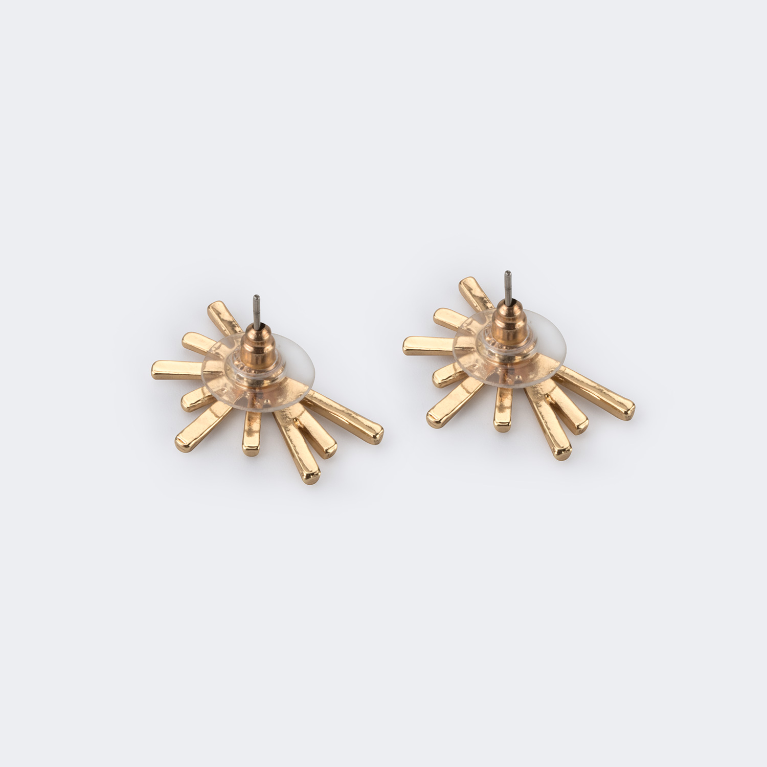 Vintage Geometric Shaped Gold Earrings 1