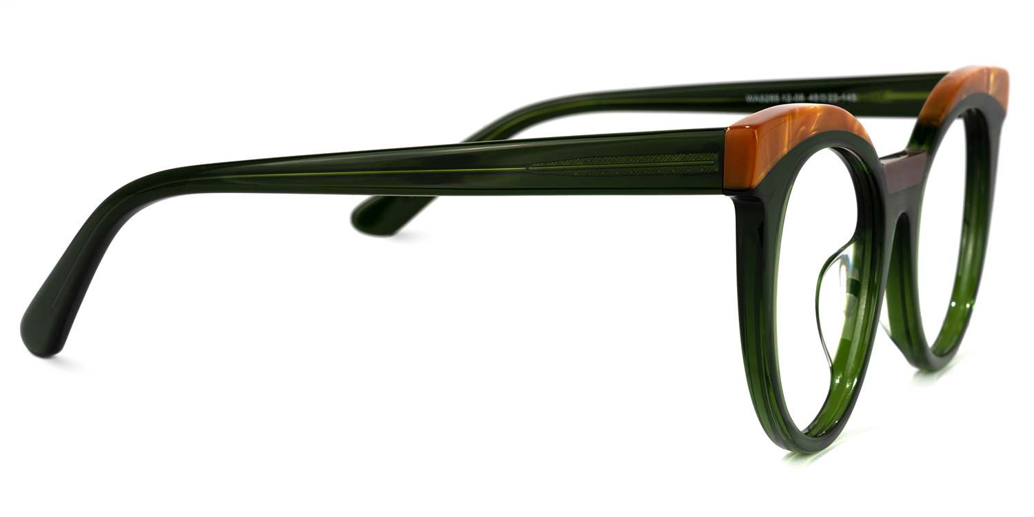 Lismary Cateye Green Glasses2