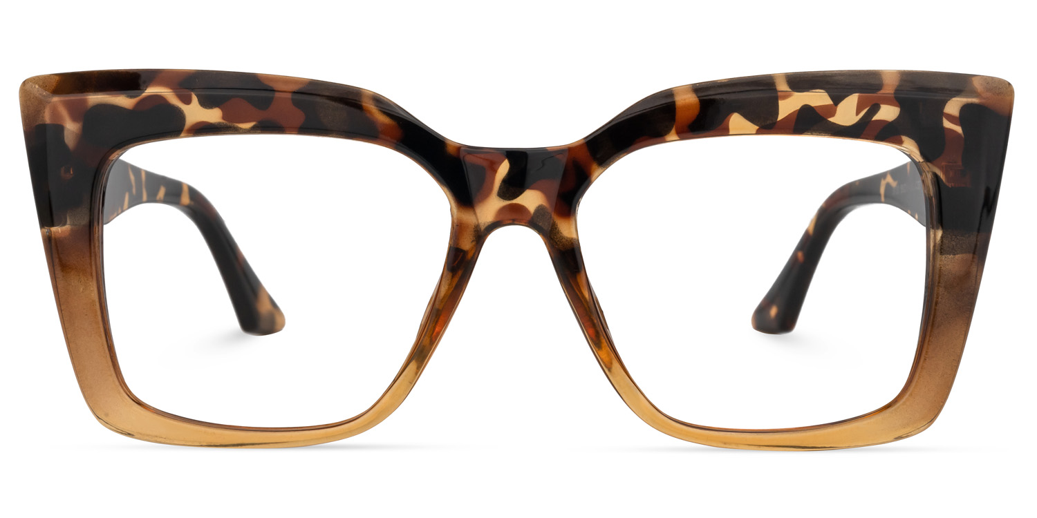 Tyhishia Square Tortoise Glasses0
