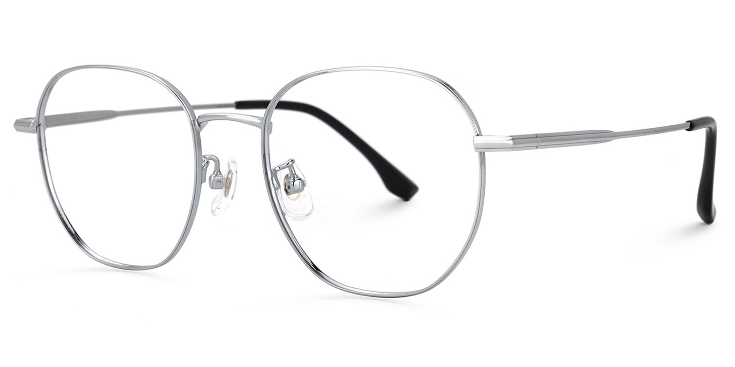 ZEELOOL Bezjak Round Silver Glasses