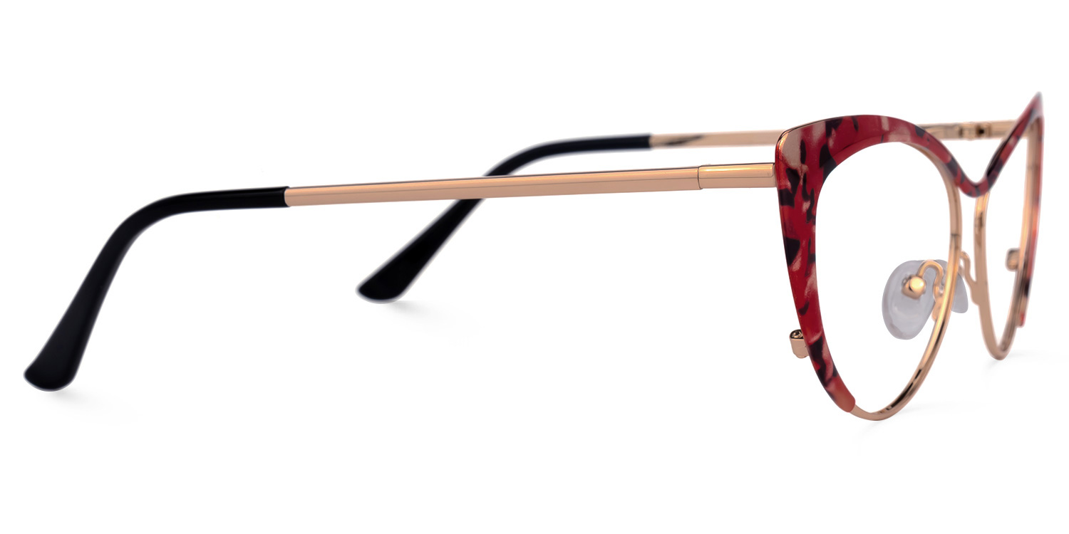 Ellen Cateye Red-Tortoise Glasses5