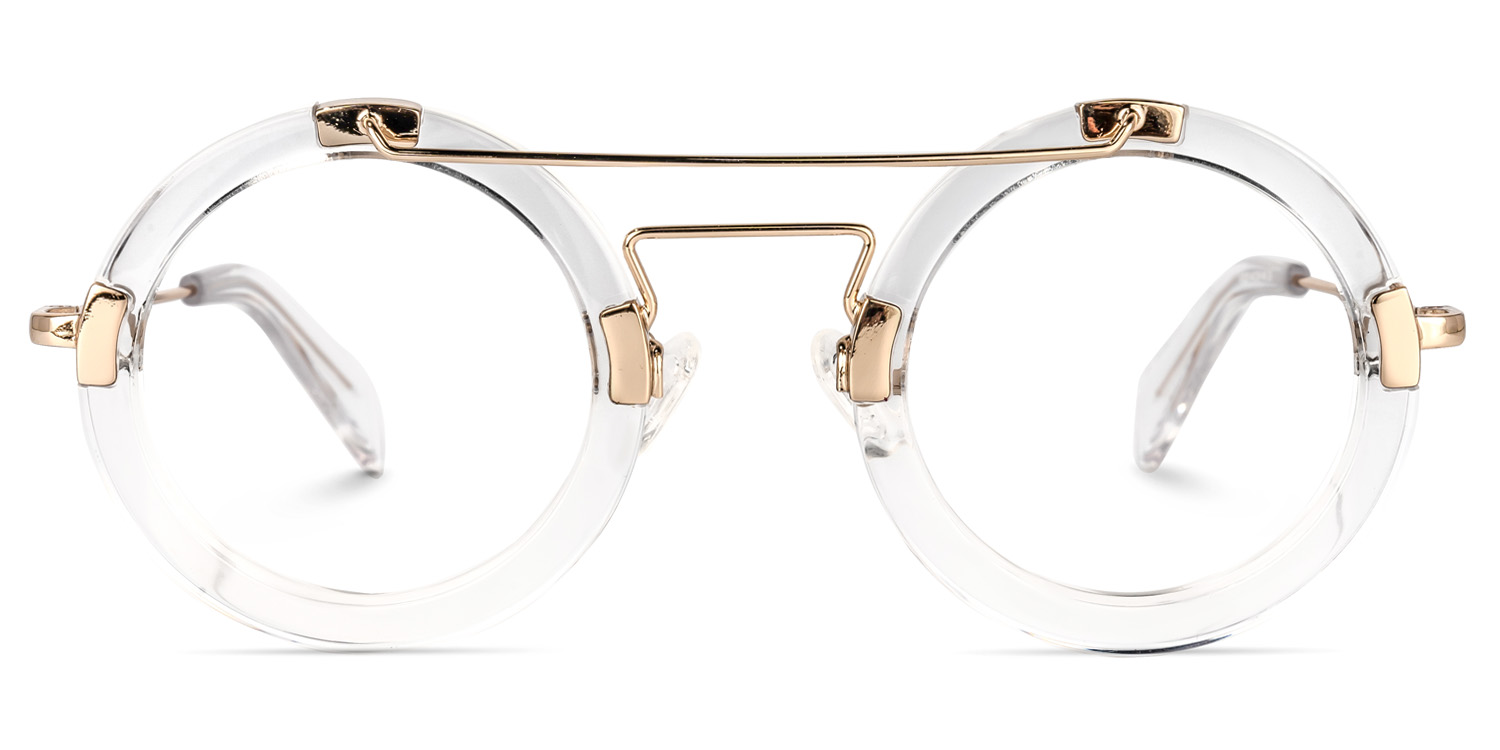 Martis Round Clear Glasses