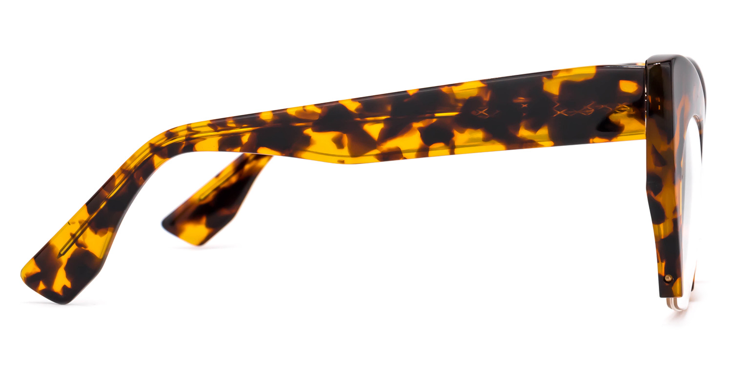 Kyle Cat Eye Yellow Tortoise Glasses3