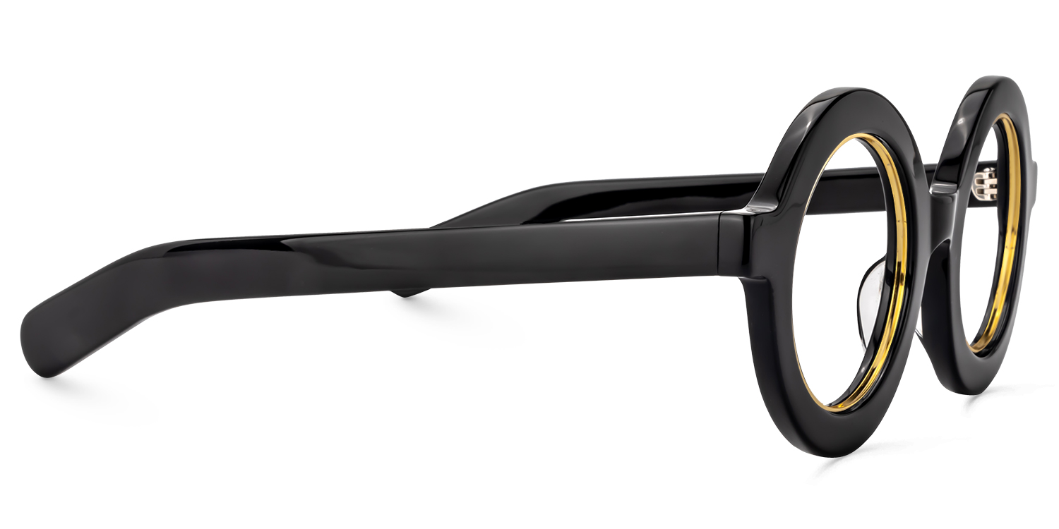 Calhoun Round Black Glasses3