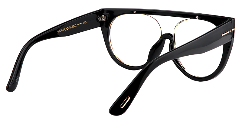 Aviator Black Glasses | Zeelool Glasses4