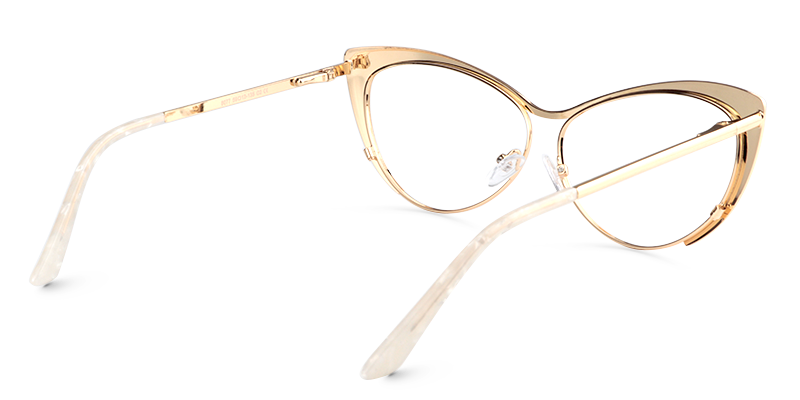 Cateye White Glasses | Zeelool Eyeglasses6