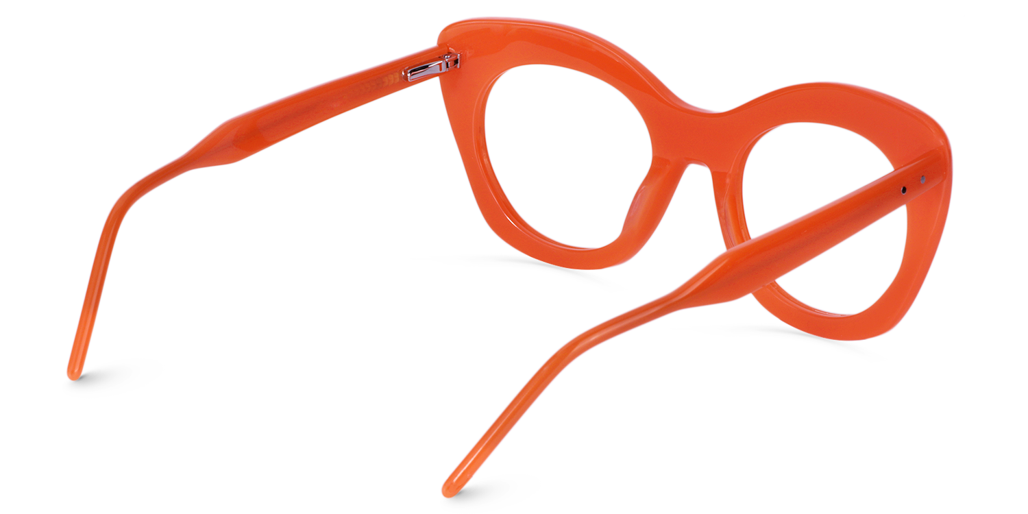Maria Cat-eye Orange Glasses6