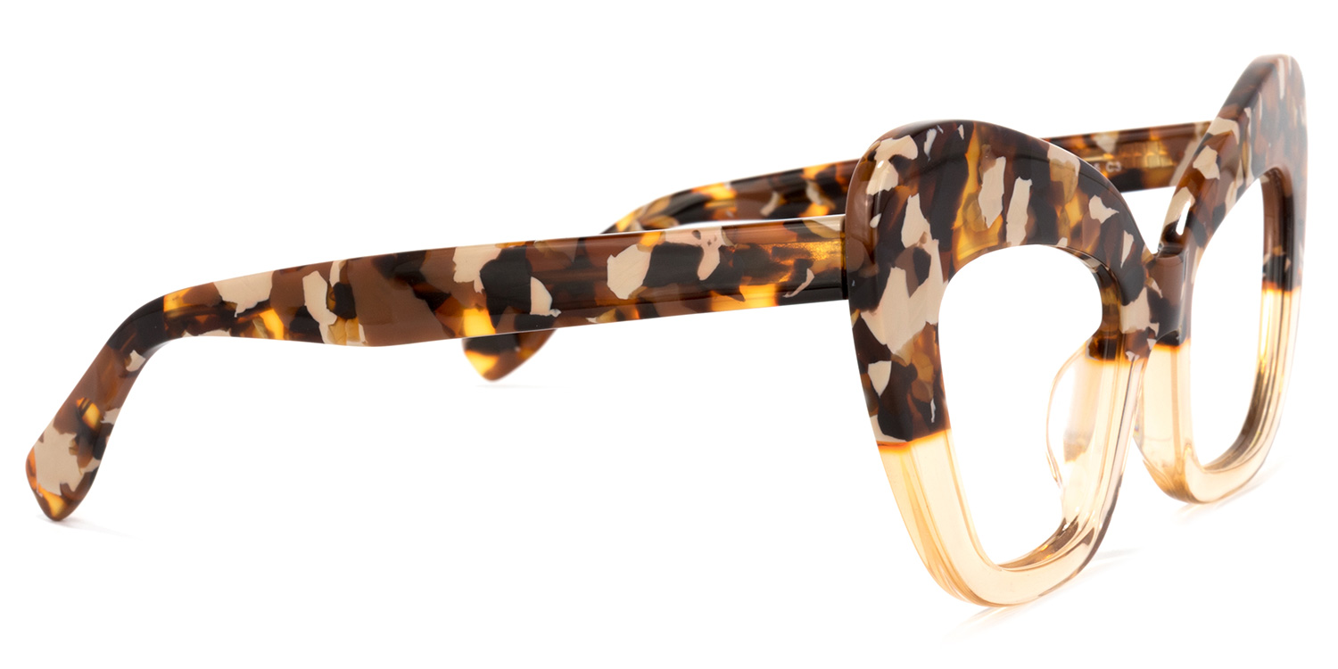 Tristan Cateye Beige Glasses3