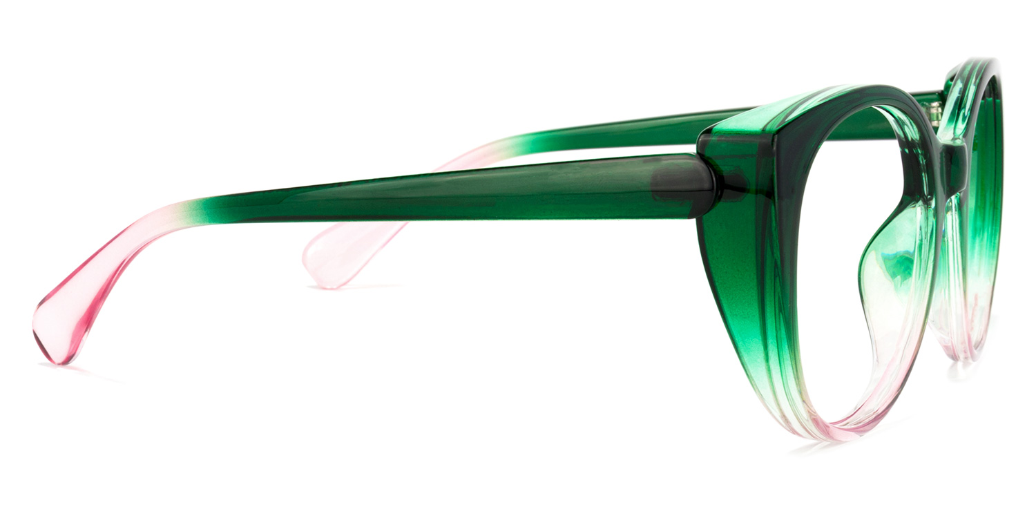 Migdalia Cateye Dark-Green Glasses3