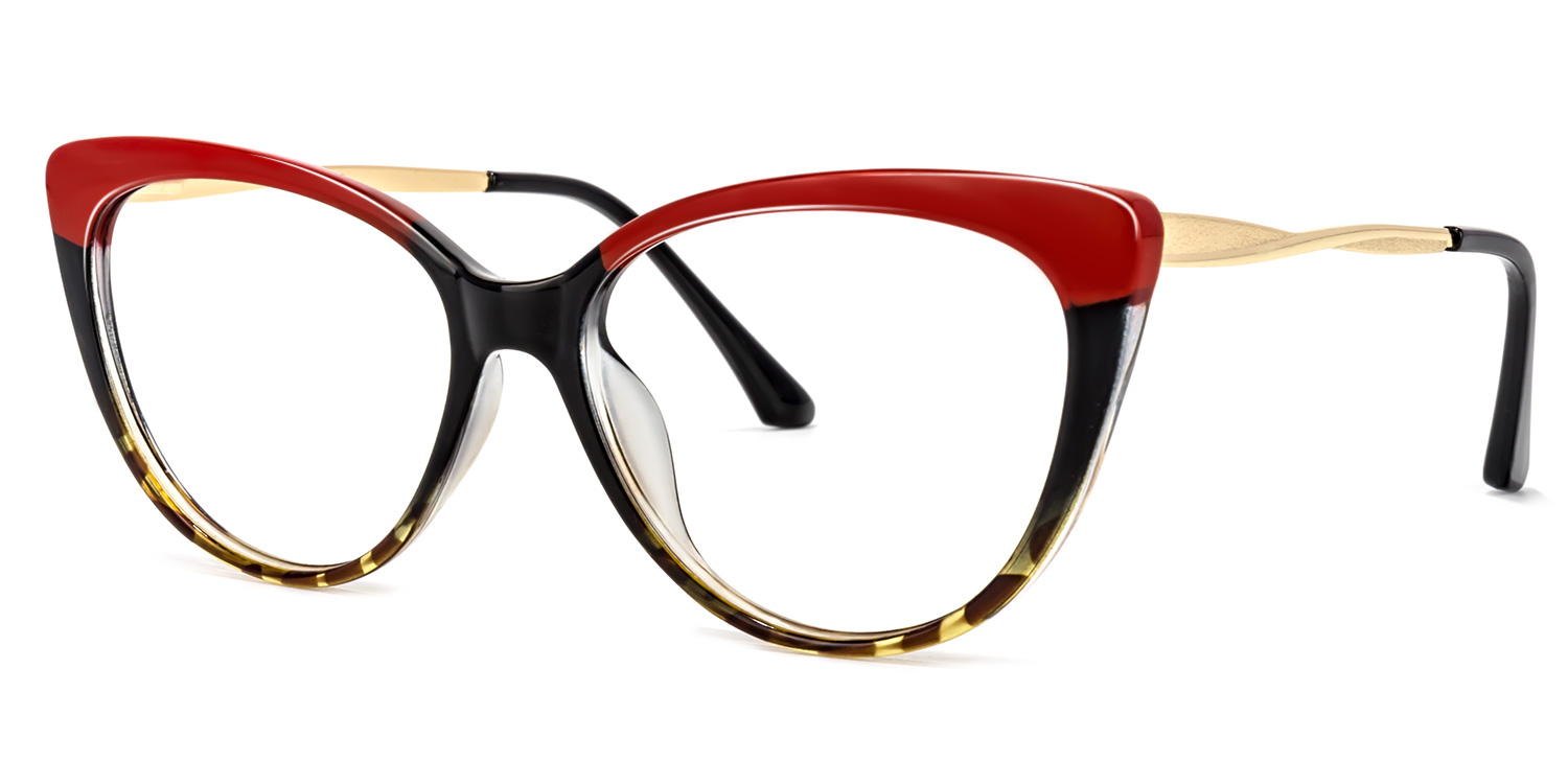 Marcus Cateye Red Glasses1