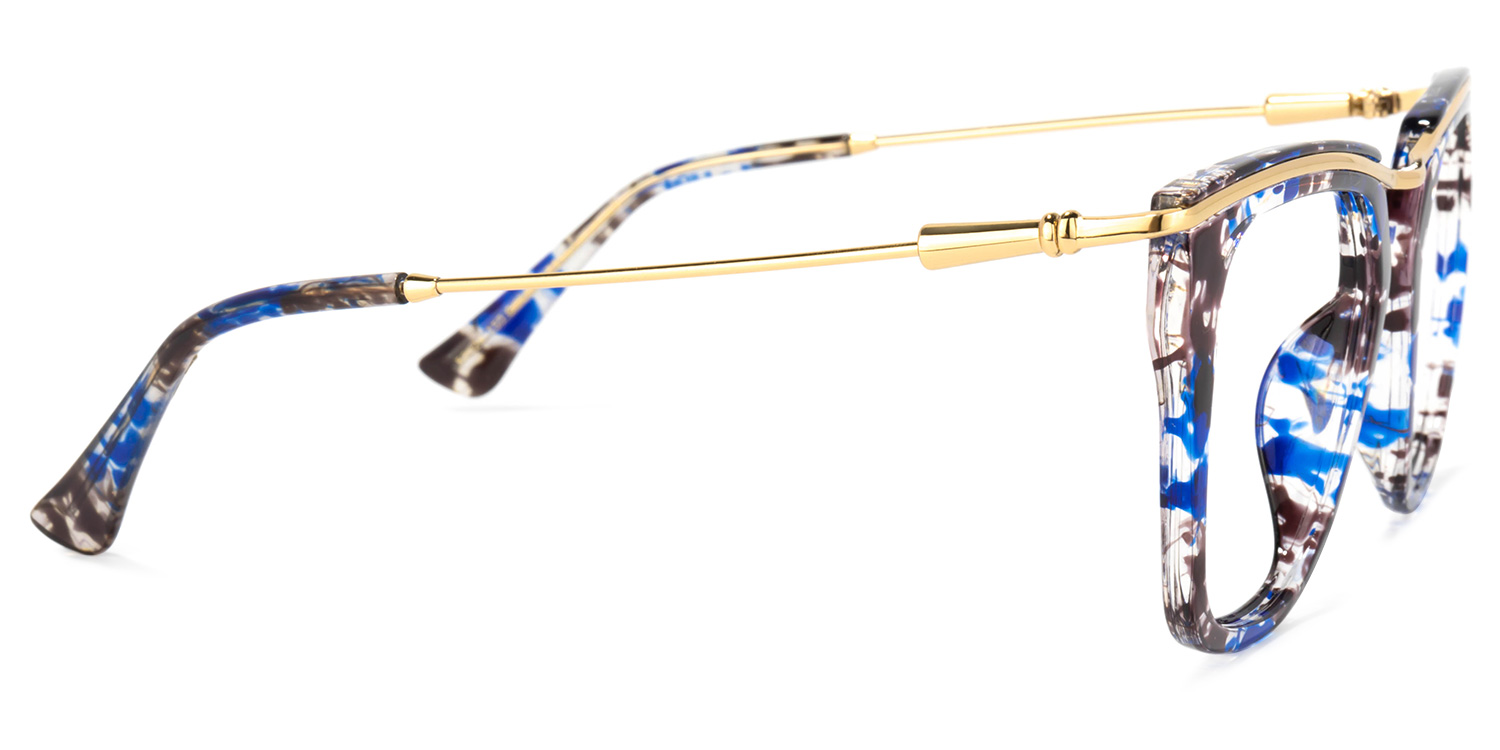 Yadiel Geometric Blue-Floral Glasses3