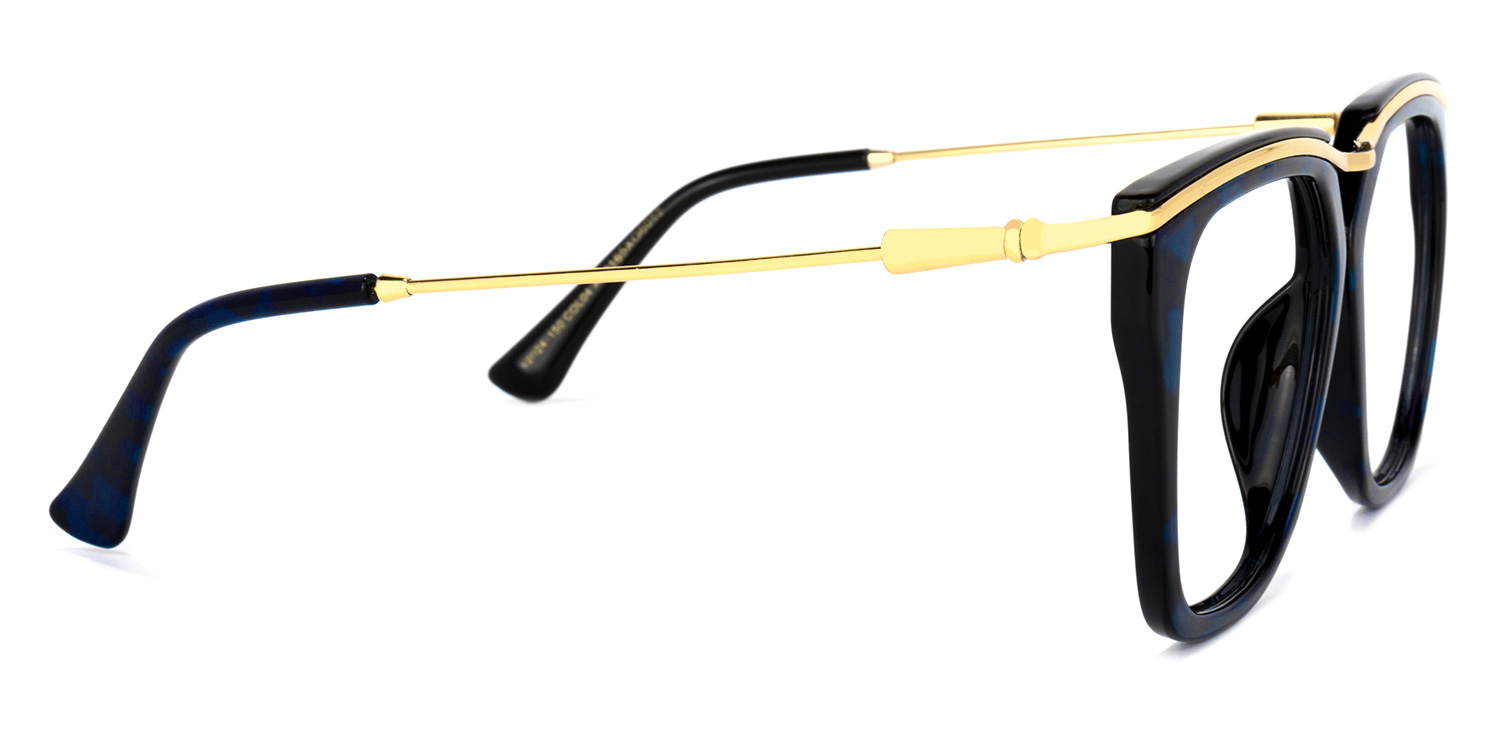 Yadiel Geometric Black-Blue Glasses3
