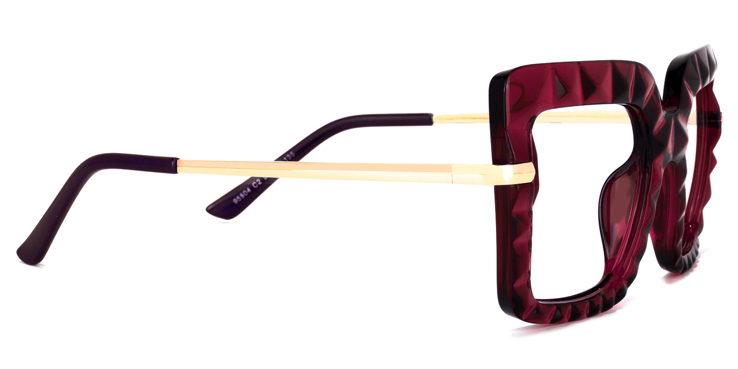 Amecia Square Red Glasses2