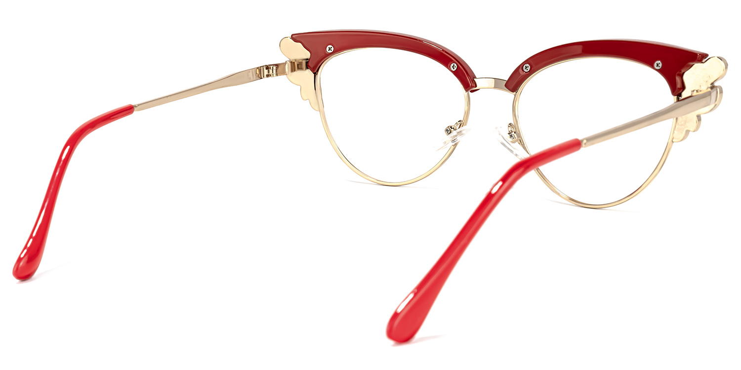 Cat Eye Red Glasses5