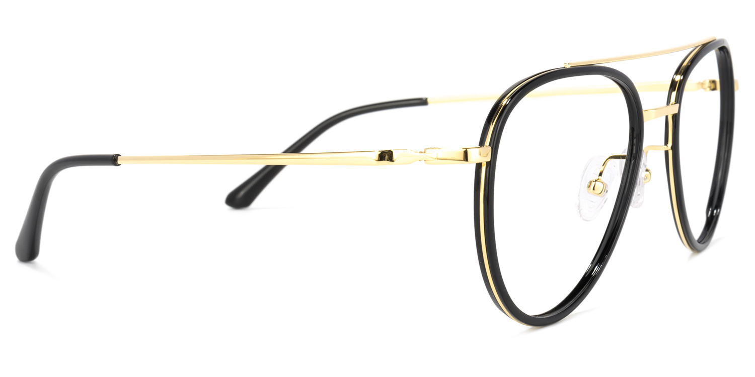 Serrano Avaitor Black Glasses3