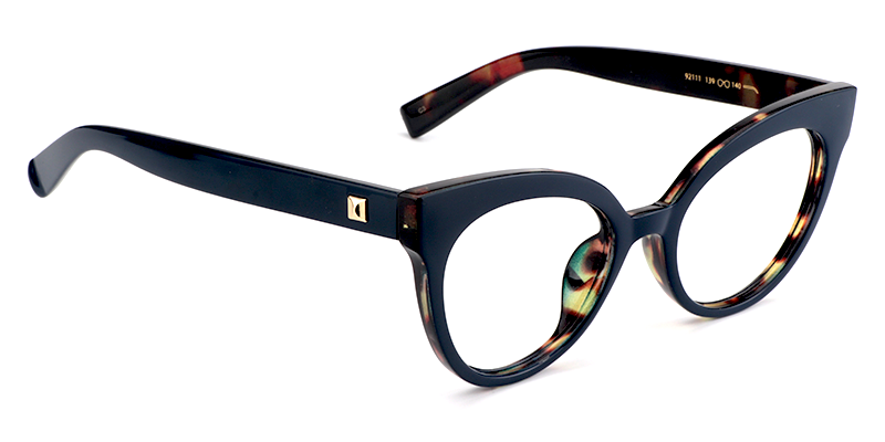 Cateye Dark Blue Glasses3