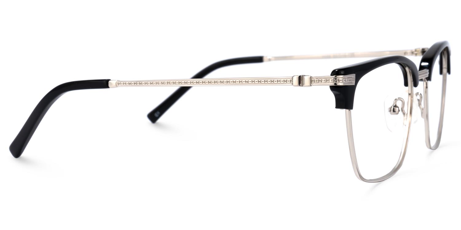 Simmons Browline Black Glasses3
