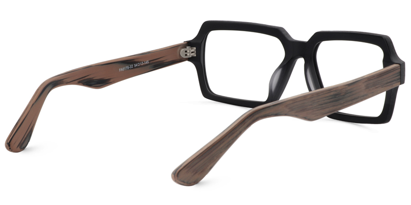 Arthur Geometric Black Glasses6