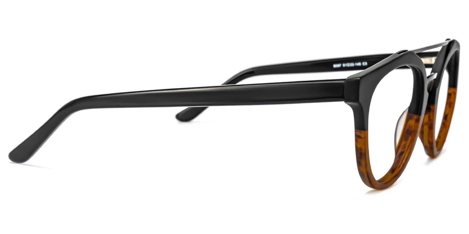 Katrece Round Two-Tone Glasses3