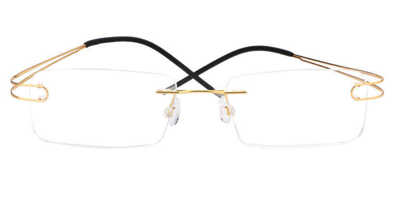 Skyler Rectangle Titanium Glasses 