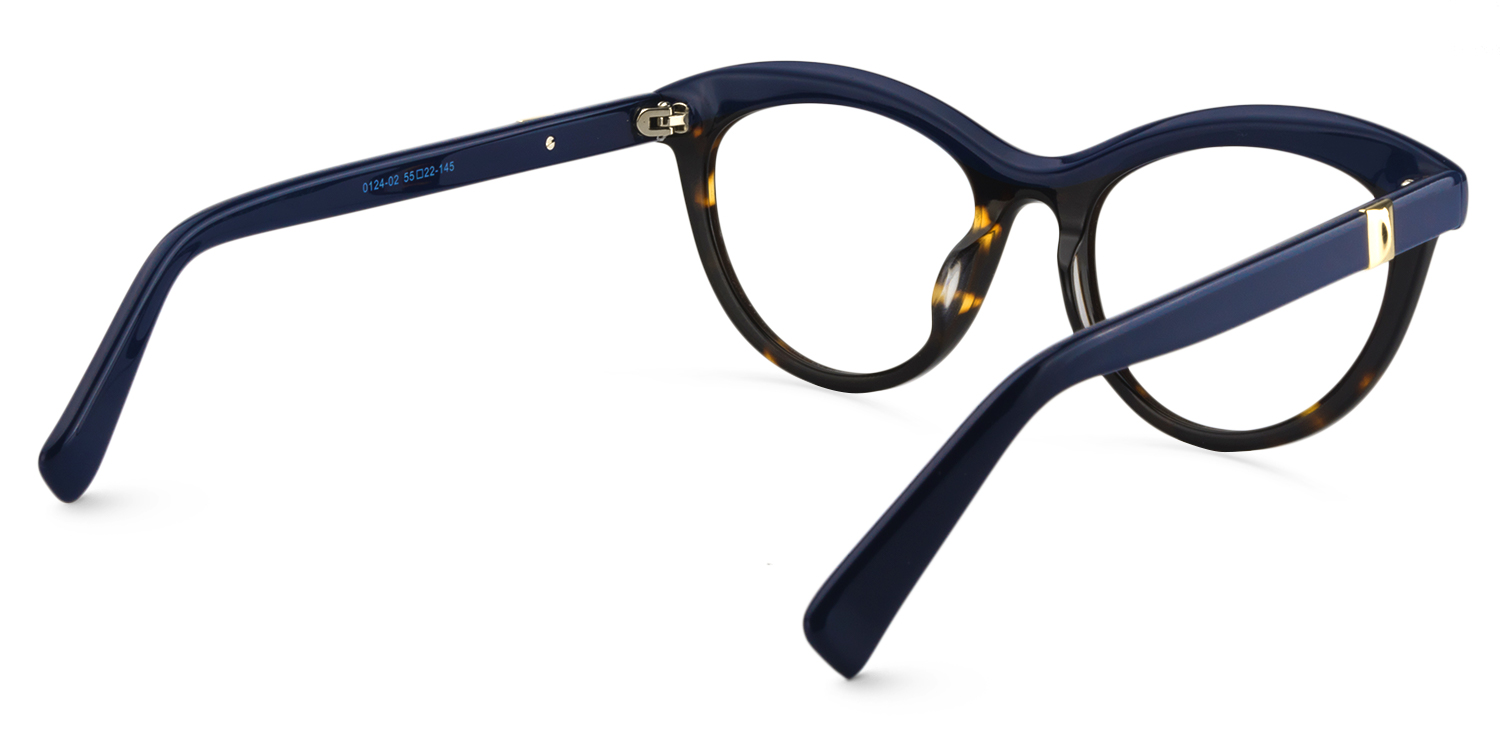 Sean Cat Eye Blue Glasses5