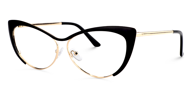 Ellen Cateye Black Glasses4